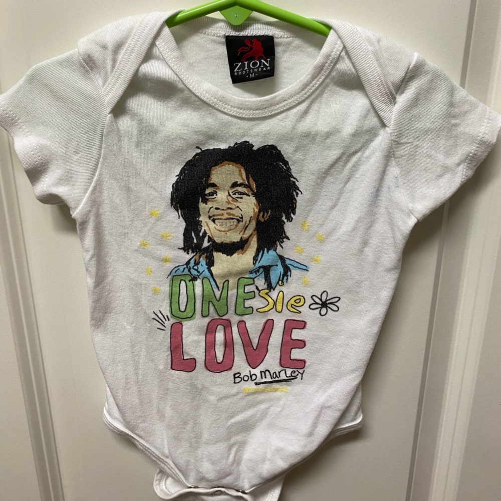 Bob Marley baby onesie M